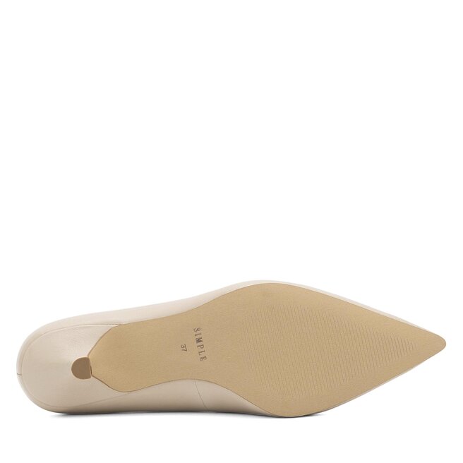 Simple Pantofi cu toc subțire Simple 104515 Bej