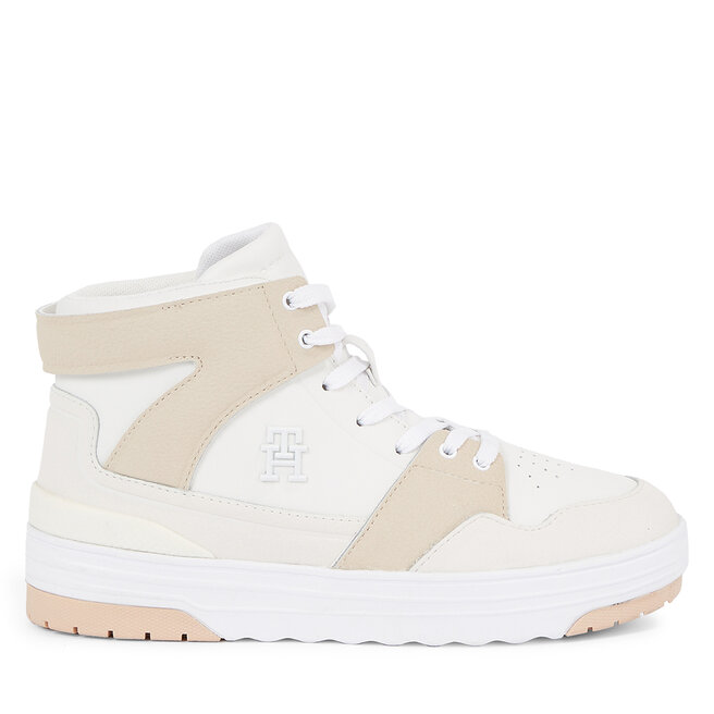 Sneakersy Tommy Hilfiger Th Hi Basket Sneaker - Biały