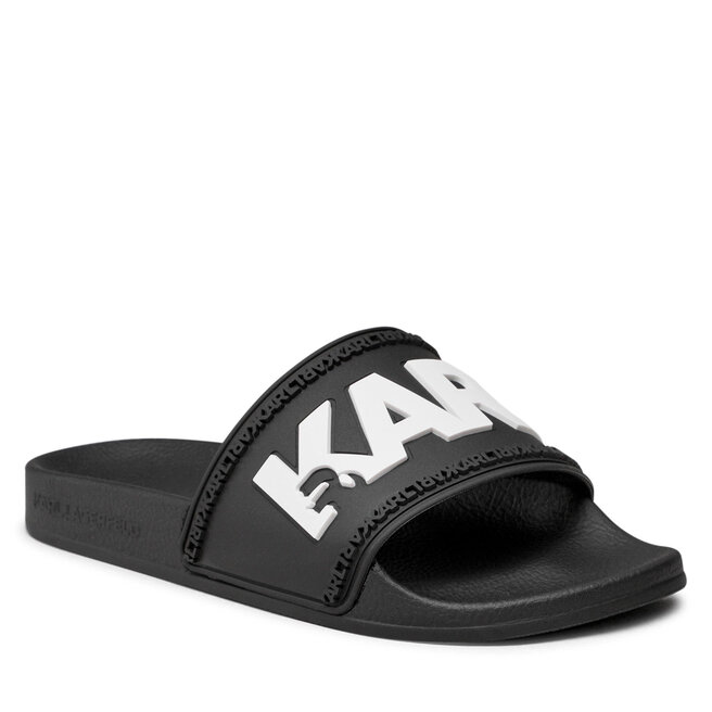 Șlapi KARL LAGERFELD KL80904 Black Black imagine noua