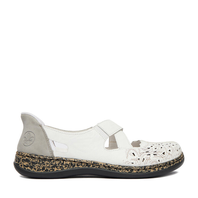 Półbuty Rieker CEO-46352-80 Biały - kobiece