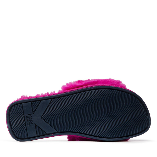 KARL LAGERFELD Papuci de casă KARL LAGERFELD KL49110 Pink Synth Fur
