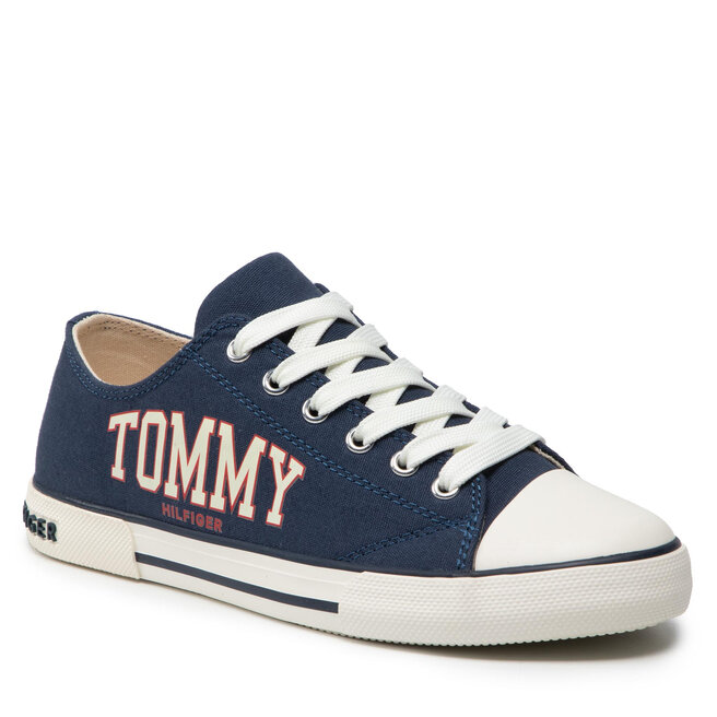 Teniși Tommy Hilfiger Low Cut Lace-Up Sneaker T3X4-32208-1352 S Blue 800