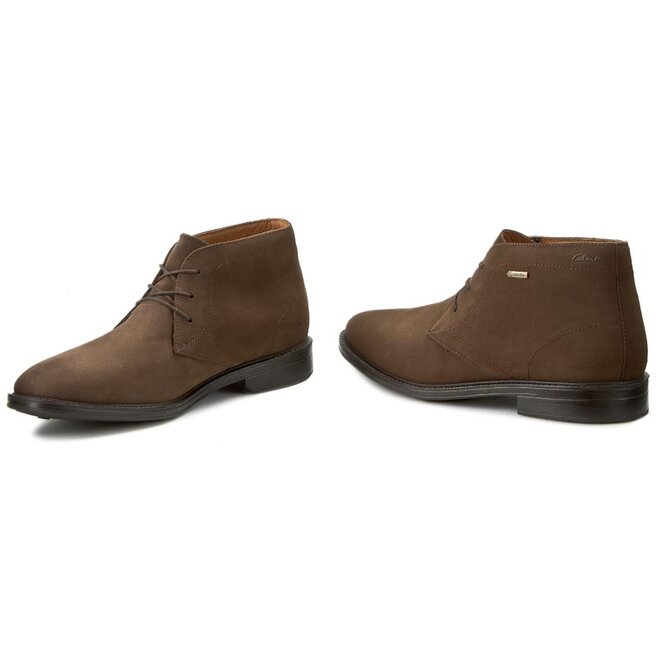 Clarks chilver hi gtx dark cheap brown nubuck