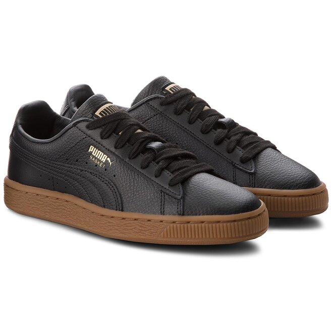 c Puma Basket Classic Gum Jr 366668 01 Puma Black Metallic