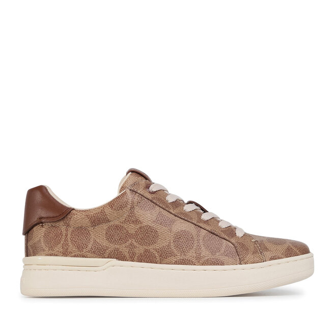 Sneakersy Coach Lowline Luxe Sig - Brązowy