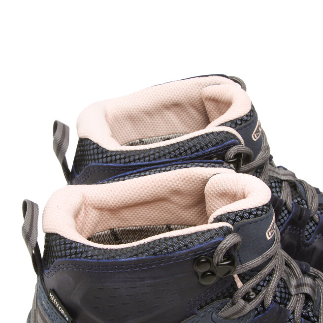 Keen Туристически Keen Targhee III Mid Wp Women 1026863 Vintage Indigo/Peachy Keen