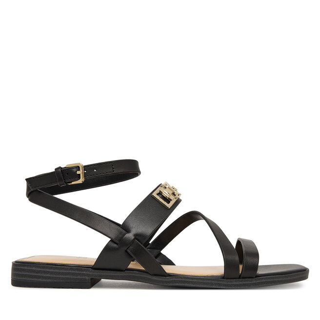 Sandały Guess FLJRUL LEA03 Czarny - kobiece