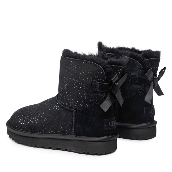 Ugg Pantofi Ugg W Mini Bailey Bow Metallic Spots 1134135 Blk