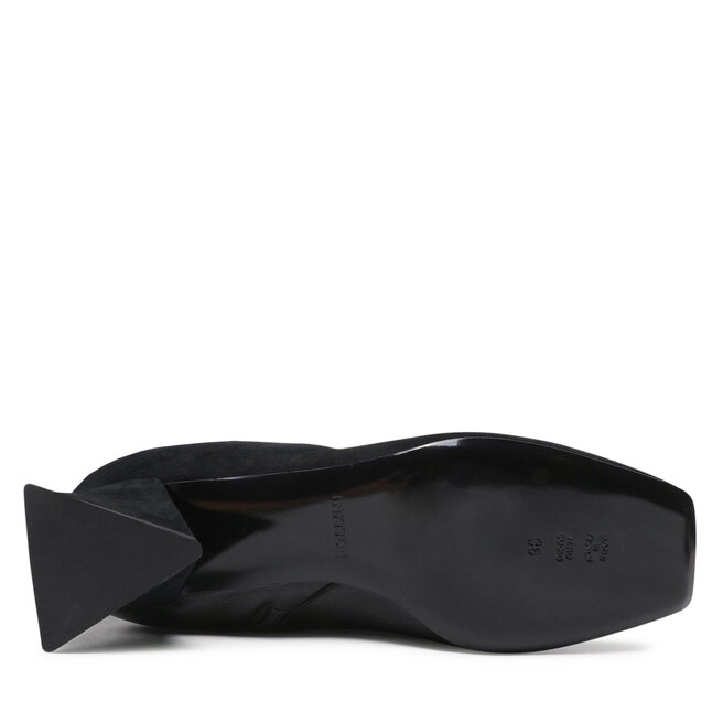 chaussure noir talon compensé