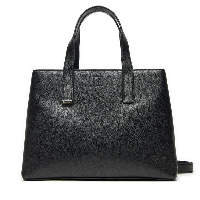 Torebka Calvin Klein Ck Plaque Small Tote - Czarny