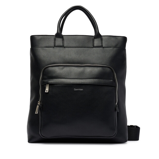 Torebka Calvin Klein Raised Tote LV04D3494G Czarny -