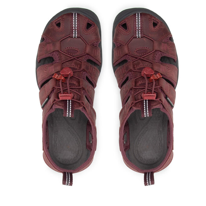 Keen Sandale Keen Clearwater Cnx Lleather 1025088 Wine/Red Dahlia