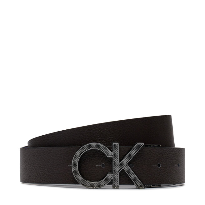 Herrengürtel Calvin Klein Brown BEH K50K511337 Adj/Rev Pb/Dark Black 35Mm Pique Ck Metal Pb Ck