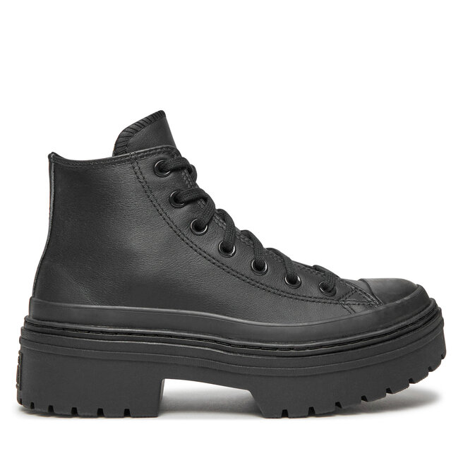 Botki Converse Chuck Taylor All Star Lugged Heel Leather Platform - Czarny