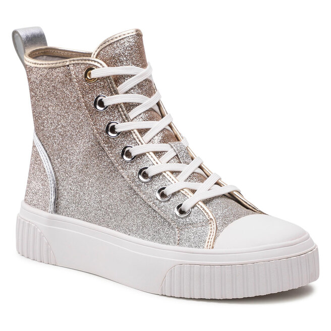MICHAEL Michael Kors Sneakers aus Stoff MICHAEL Michael Kors Gertie High Top 43S2GTFE6D Silv/Plgold