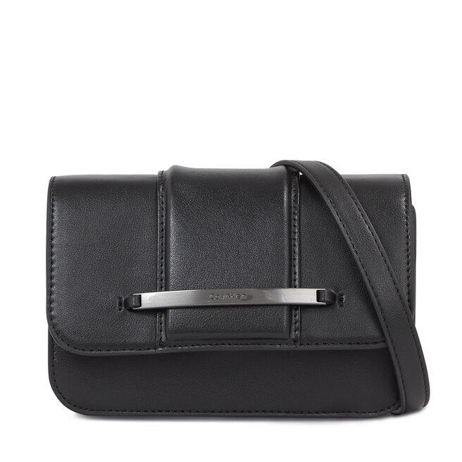 Torebka Calvin Klein Bar Hardware Crossbody - Czarny