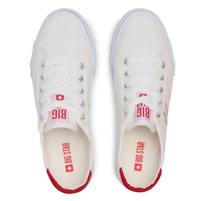 Big Star Shoes Πάνινα παπούτσια Big Star Shoes DD274892 White/Red