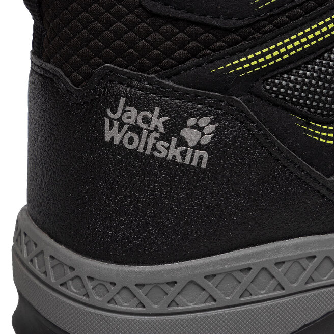 Jack Wolfskin Trekkings Jack Wolfskin Downhill Texapore Mid M 4043871 Black/Lime