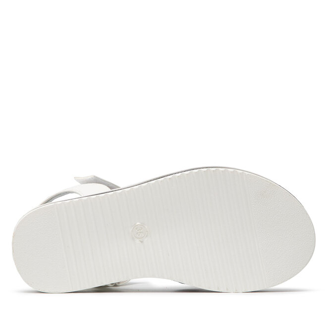 Tommy Hilfiger Sandale Tommy Hilfiger Platform Velcro Sandal T3A2-32176-0567 S White/Multicolor X256