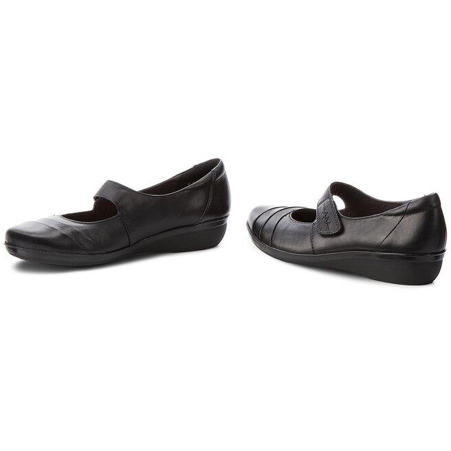 P buty Clarks Everlay Kennon 261208584 Black Leather eobuwie .pl