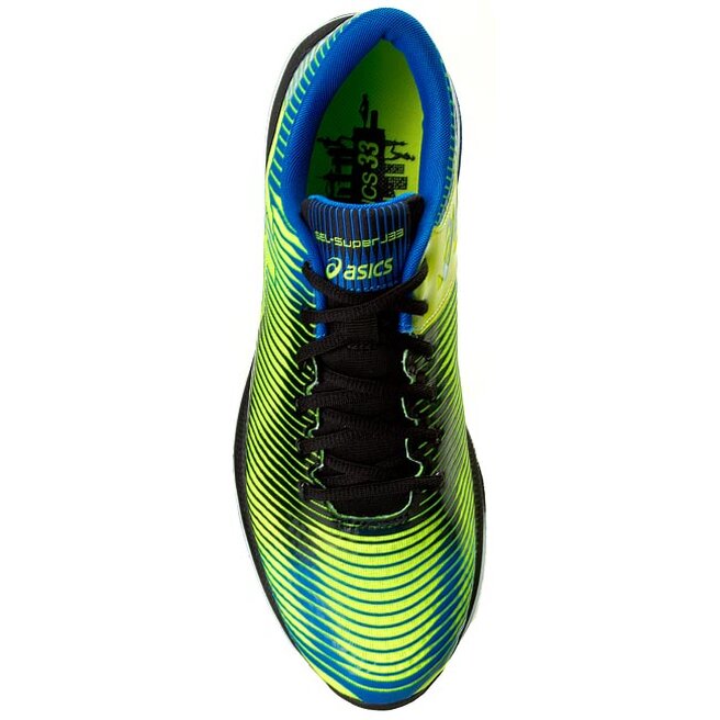 Buty Asics Gel Super J33 T3S0N Flash Yellow Blue Black eobuwie