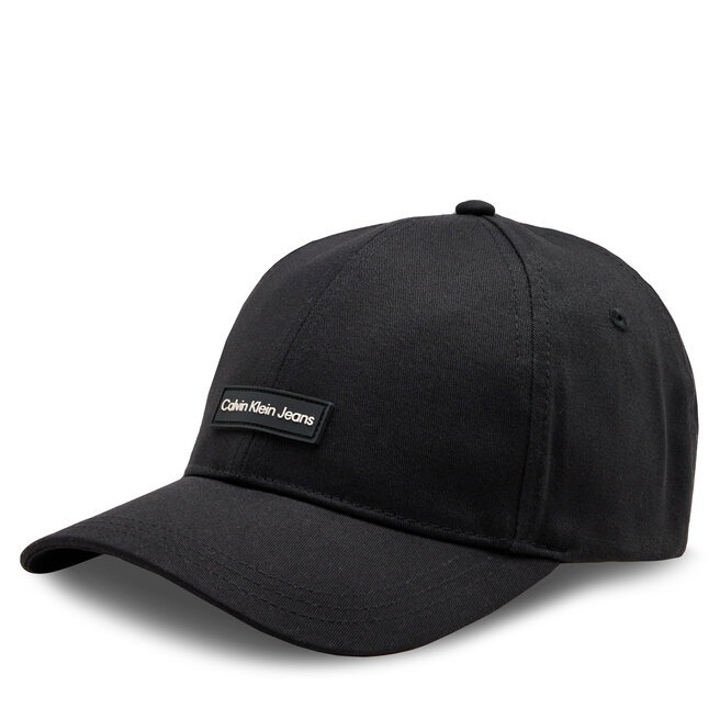 Czapka z daszkiem Calvin Klein Jeans Inst Patch Cap - Czarny