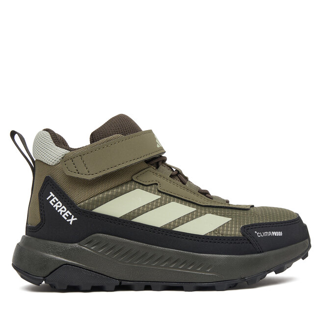 Trekkingi adidas Terrex Anylander Mid Climaproof Children Hiking Shoes KJ2671 Zielony