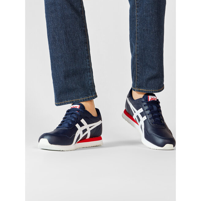 asics tiger runner midnight white