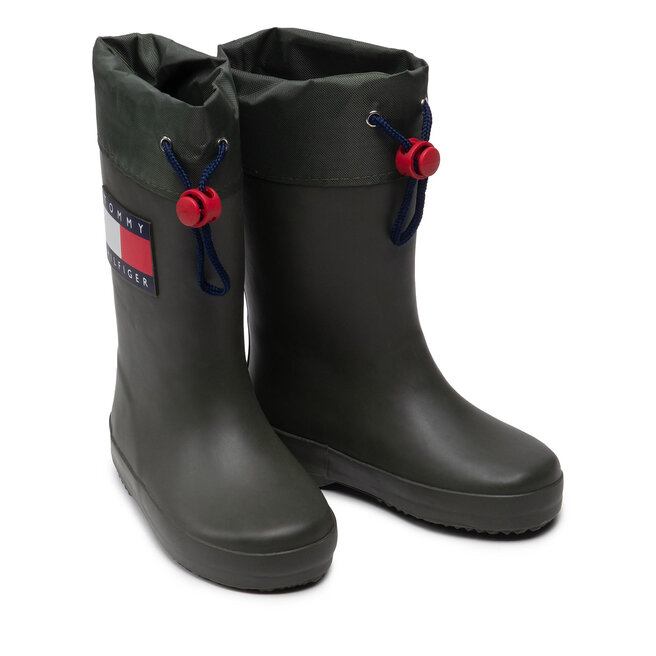 Tommy Hilfiger Gumicsizma Tommy Hilfiger Rain Boot T3X6-30766-0047 M Military Green