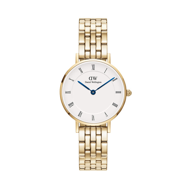 Zegarek Daniel Wellington Petite Roman Numerals 5-Link - Złoty