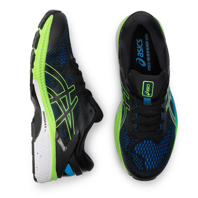 Gel-kayano 26 1011a541 black/electric blue 003 top