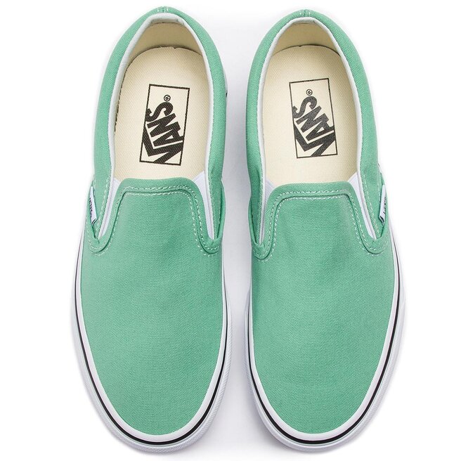 Vans neptune green slip on store