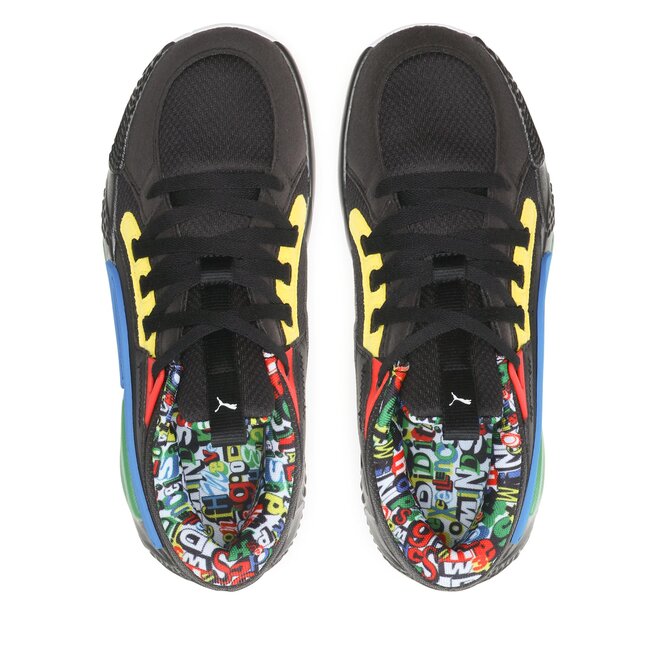Puma Cipő Puma Court Rider Chaos 379137 01 Puma Black/Pele Yellow/Archive Green/Racing Blue/Puma White