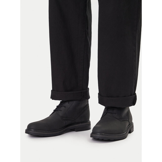 Trzewiki Clarks Newford Mid 26183381 Czarny - męskie
