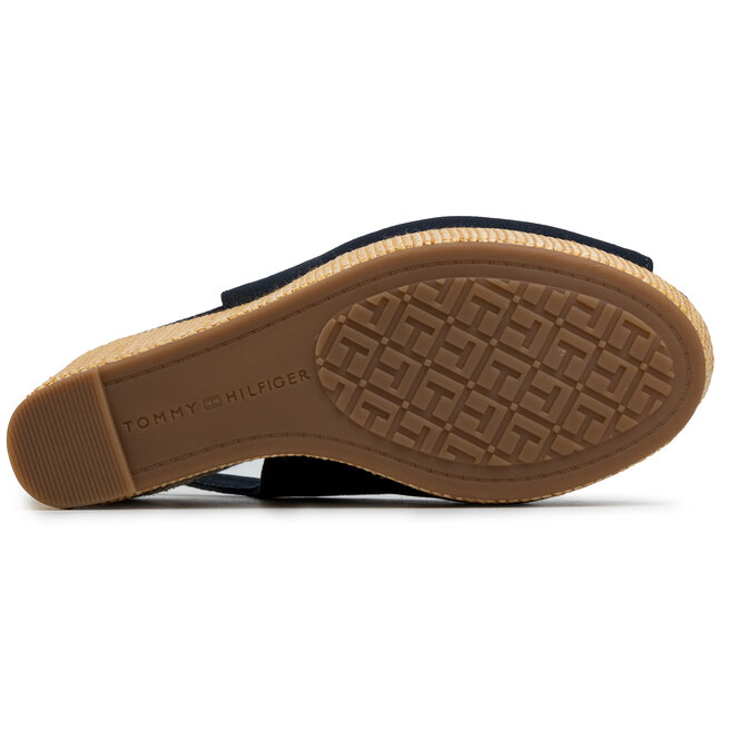 Tommy Hilfiger Espadrilky Tommy Hilfiger Iconic Elena Sling Back Wedge FW0FW04789 Desert Sky DW5