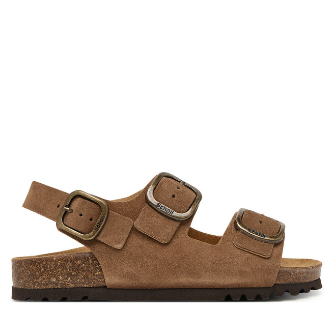 Sandały Scholl Noelle Backstrap F00902 Brązowy - kobiece