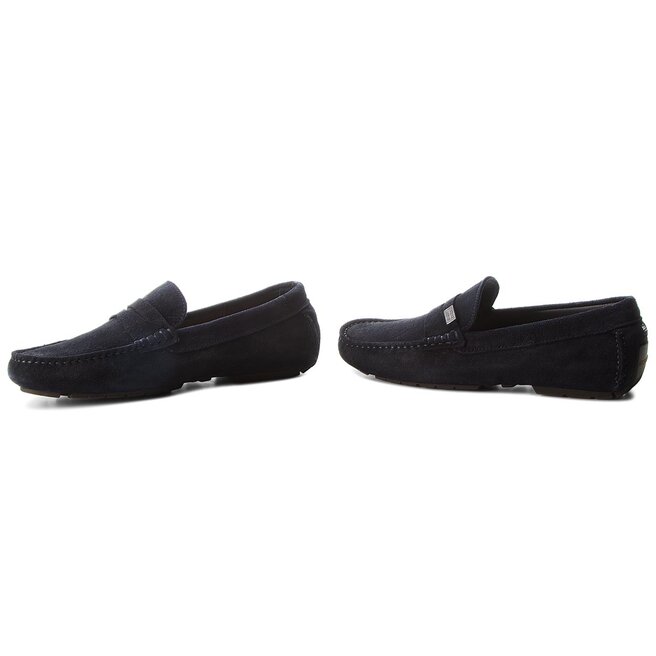 Tommy Hilfiger Mokasinai Tommy Hilfiger Seasonal Hardware Suede Loafer FM0FM01807 Midnight 403