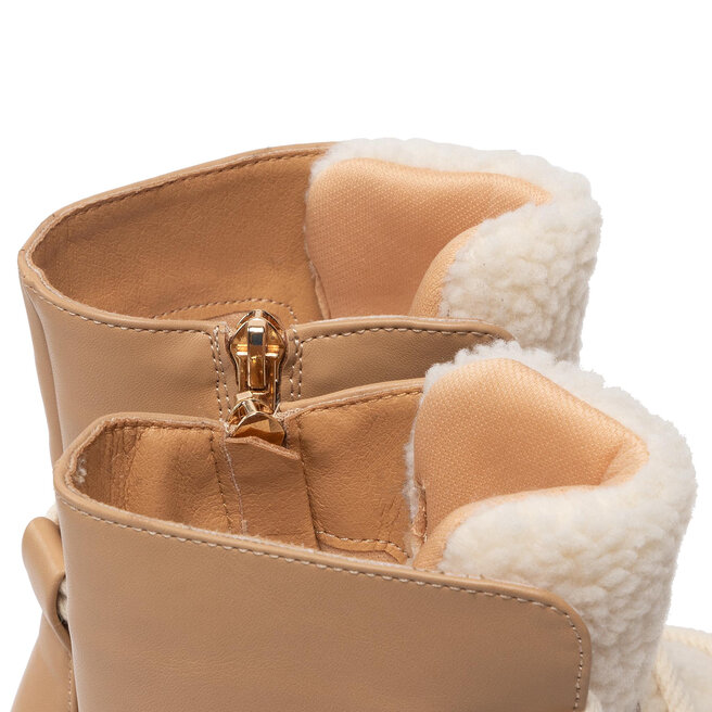 DeeZee Polokozačky DeeZee ZALL13107-24 Dark Beige