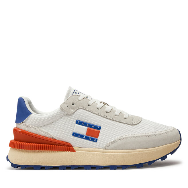 Sneakersy Tommy Jeans Tjm Tech Runner Material Mix - Biały