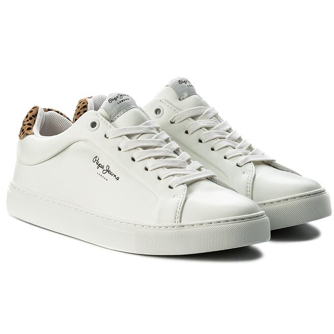 Pepe Jeans Półbuty Pepe Jeans Adams Junior PGS30303 White 800