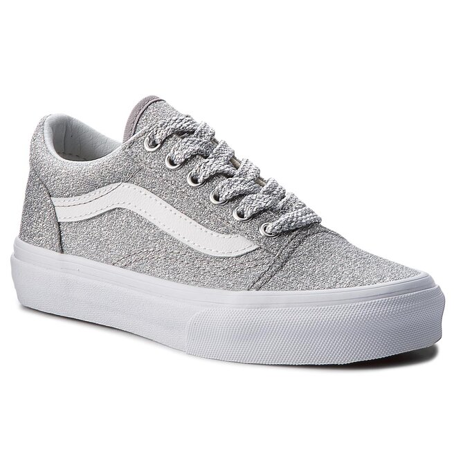 Basement Star socket Teniși Vans Old Skool VN0A38HBUAW (Lurex Glitter) Silver/Tr •  Www.epantofi.ro