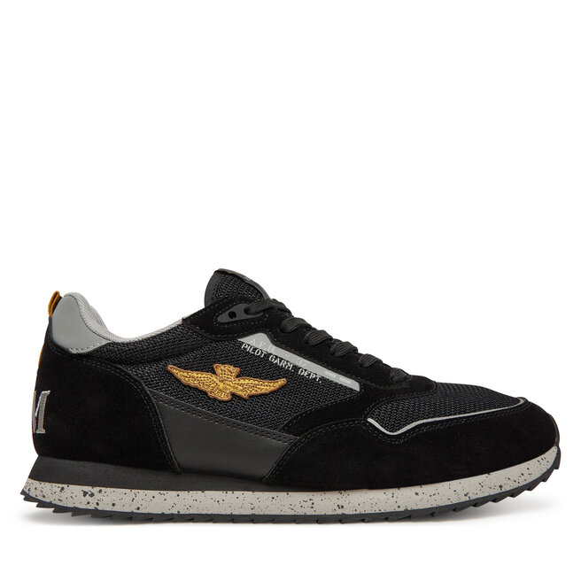 Sneakersy Aeronautica Militare - Czarny