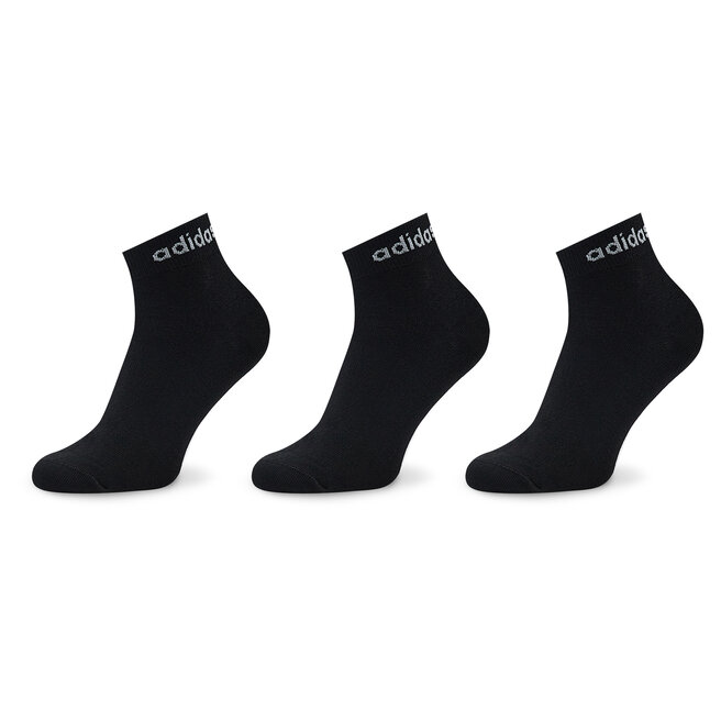 Σετ 3 ζευγάρια ψηλές κάλτσες unisex adidas IC1305 Black