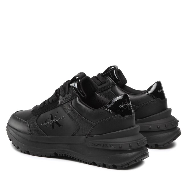 Calvin Klein Jeans Сникърси Calvin Klein Jeans Chunky Runner Lth-Pu Mono YM0YM00679 Full Black 0GV