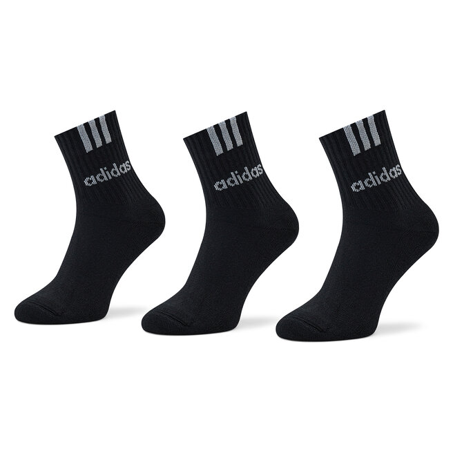 Σετ 3 ζευγάρια ψηλές κάλτσες unisex adidas IC1294 Black