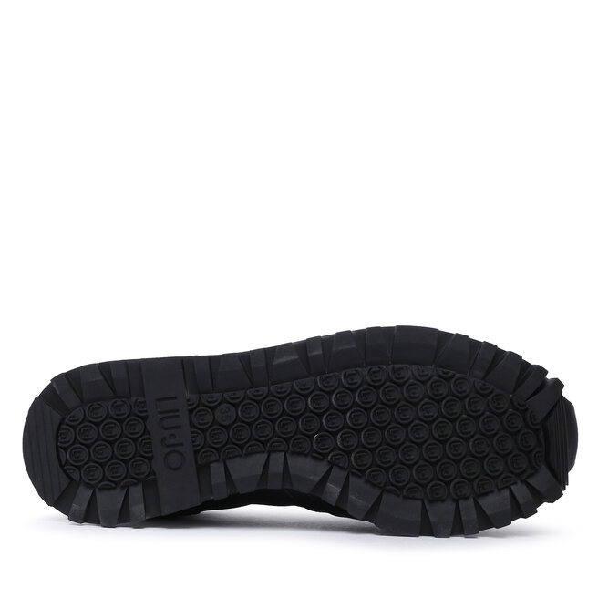 Sneakers Liu Jo Big 05 Uomo In Pella Nera - Tacco 5.5 Cm, Design Elegante Con Logo
