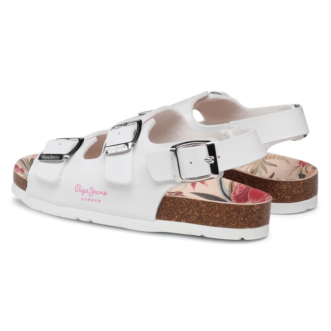 Pepe Jeans Σανδάλια Pepe Jeans Bio Basic Buckles PGS90163 White 800