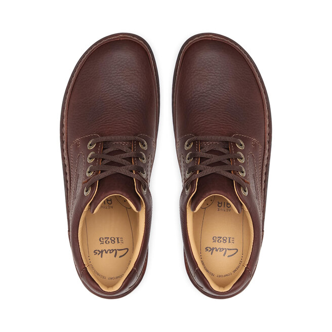Clarks nature deals three mahogany leather
