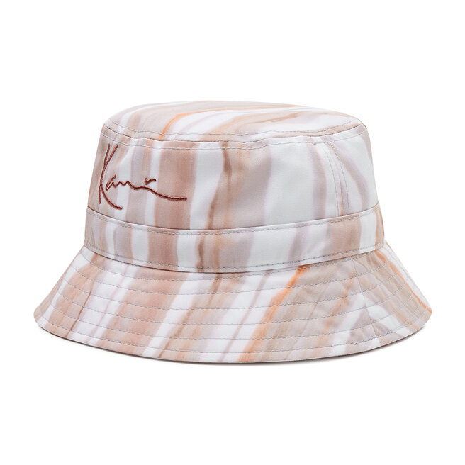 Pălărie Karl Kani Signature Tie Dye Stripe Bucket Hat 7015485 Light Sand/Taupe 7015485