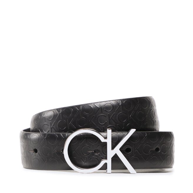 Curea de Damă Calvin Klein Re-Lock Ck Logo Belt Debossed K60K610012 BAX